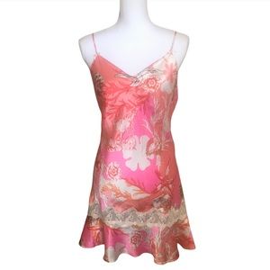 Victoria’s Secret Coral Lace Trim Chemise
